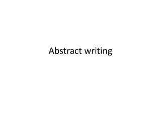 Abstract writing