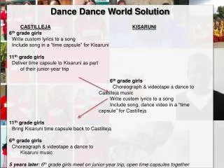 Dance Dance World Solution