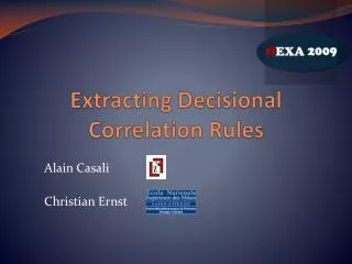 Extracting Decisional Correlation Rules