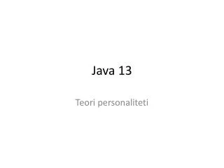 java 13