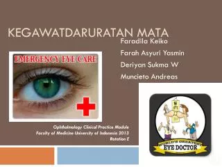 kegawatdaruratan mata