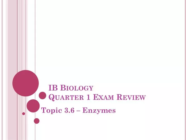 ib biology quarter 1 exam review