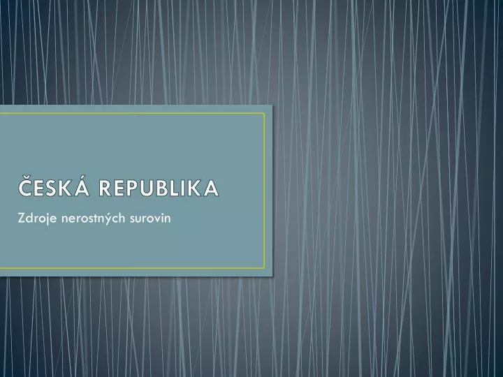 esk republika