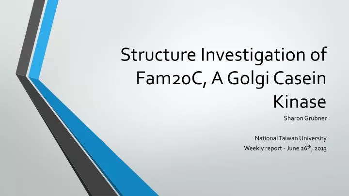 structure investigation of fam20c a golgi casein kinase