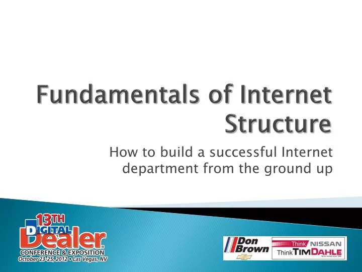 fundamentals of internet structure