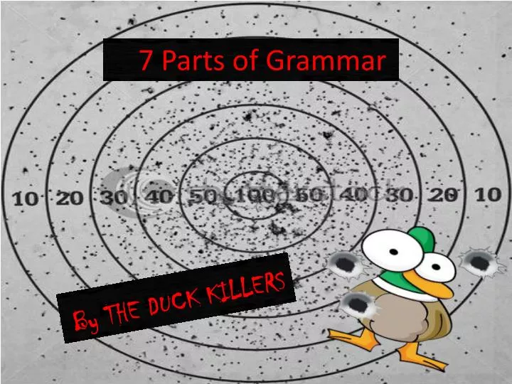 7 parts of grammar