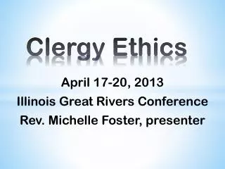 Clergy Ethics