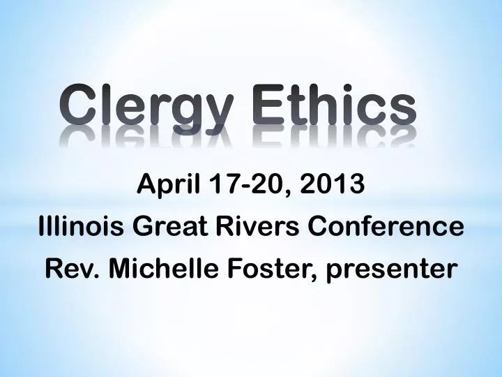clergy ethics