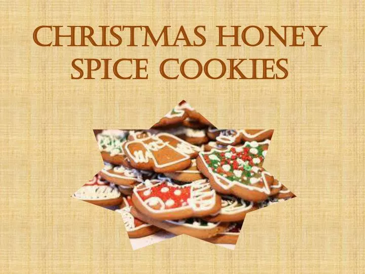 christmas honey spice cookies