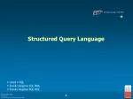 Structured Query Language - slide 1