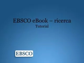 ebsco ebook ricerca tutorial