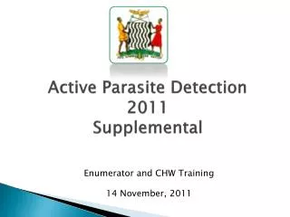 Active Parasite Detection 2011 Supplemental