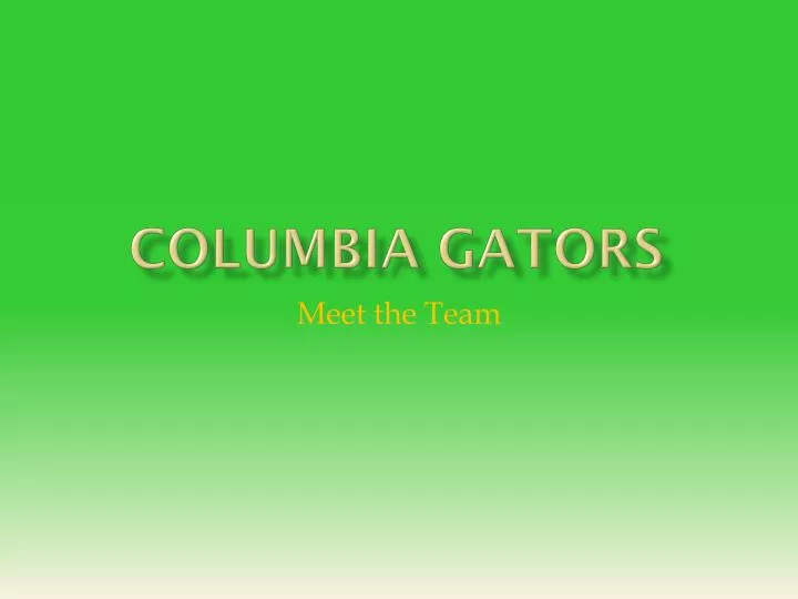 columbia gators