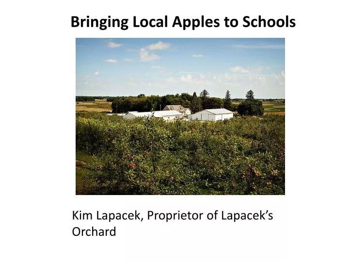 bringing local apples to schools
