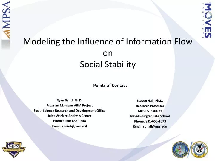 modeling the influence of information flow on social stability
