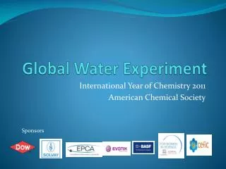 Global Water Experiment