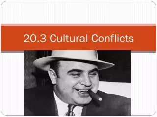 20.3 Cultural Conflicts