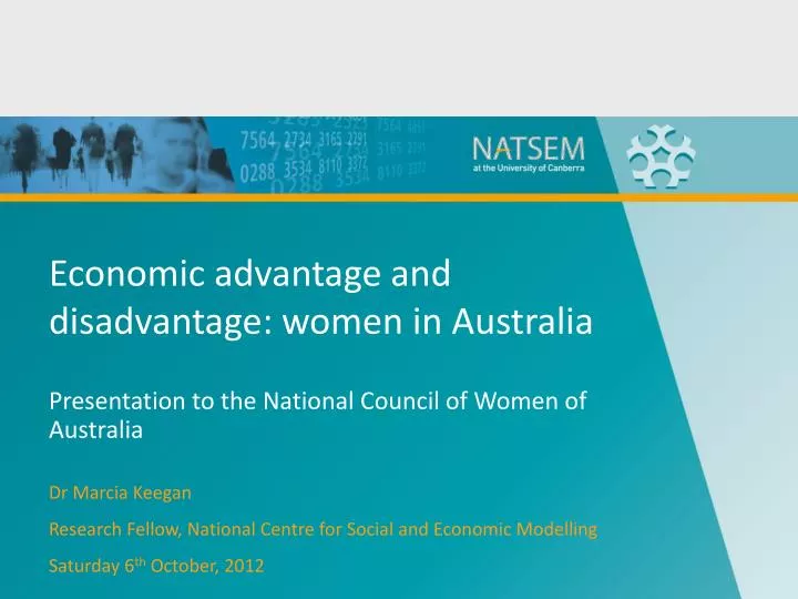economic advantage and disadvantage women in australia