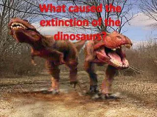 What caused the extinction of the dinosaurs?