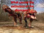 What Caused the Extinction of the Dinosaurs? Exploring the K-T Boundary Event - slide 1