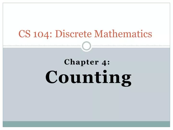 cs 104 discrete mathematics