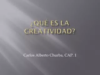 qu es la creatividad