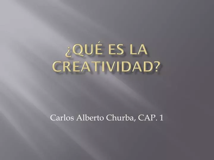 qu es la creatividad