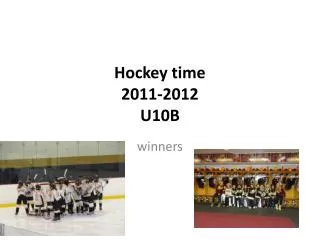 Hockey time 2011-2012 U10B