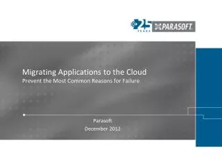 Migrating Applications to the Cloud Prevent the Most Common Reasons for Failure