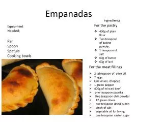 Empanadas