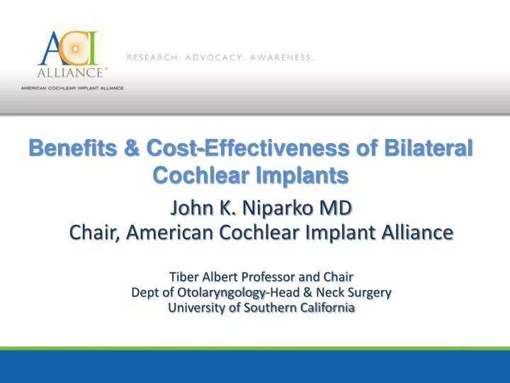 benefits cost effectiveness of bilateral cochlear implants