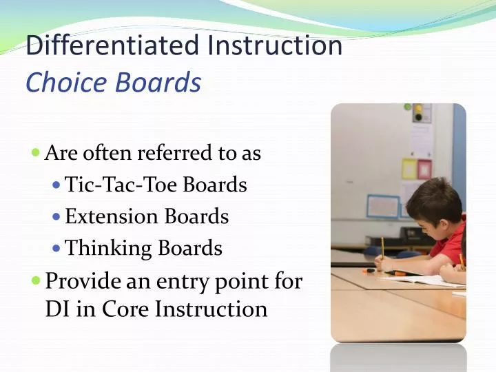differentiated instruction choice boards