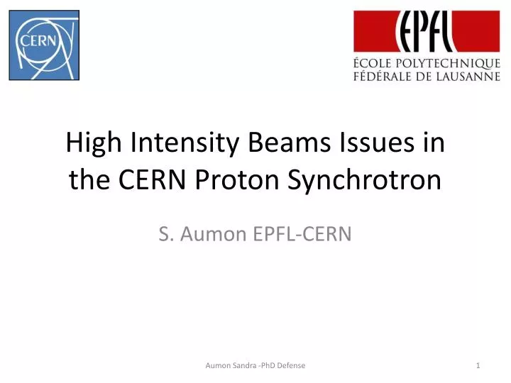high intensity beams issues in the cern proton synchrotron