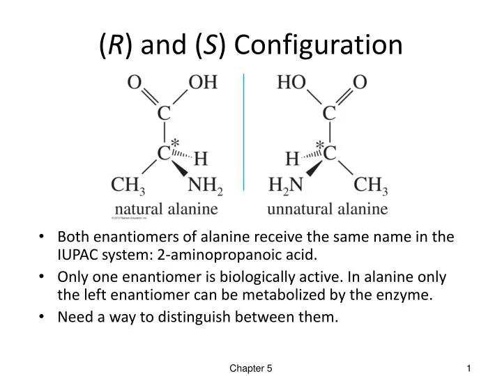 r and s configuration