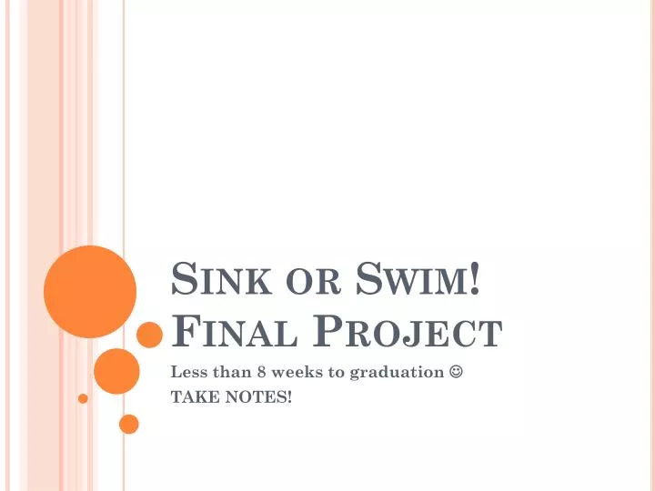 sink or swim final project
