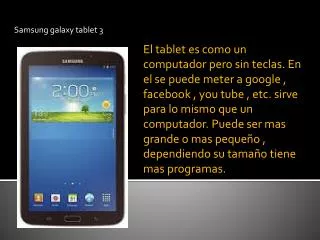 Samsung galaxy tablet 3