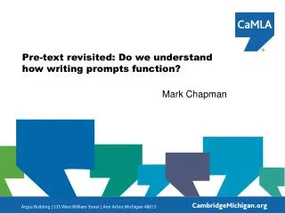Pre-text revisited: Do we understand how writing prompts function?