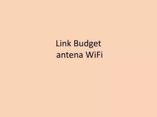 link budget antena wifi