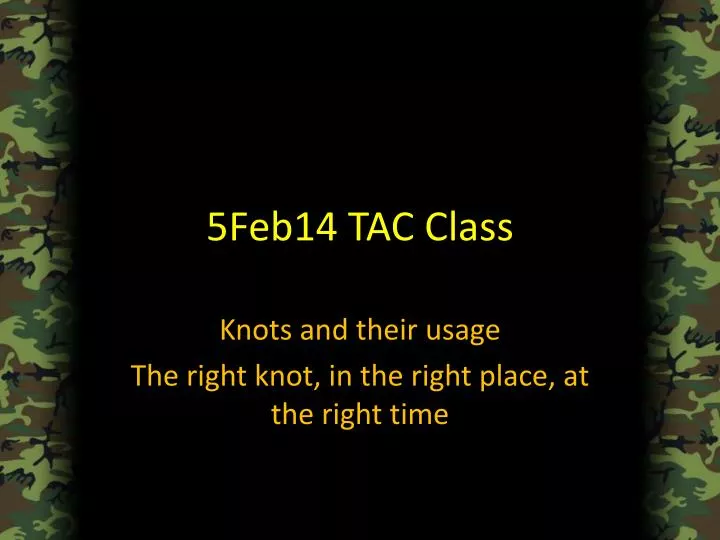 5feb14 tac class
