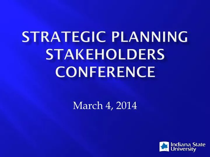 strategic planning stakeholders conference