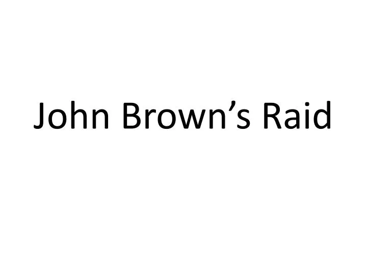 john brown s raid