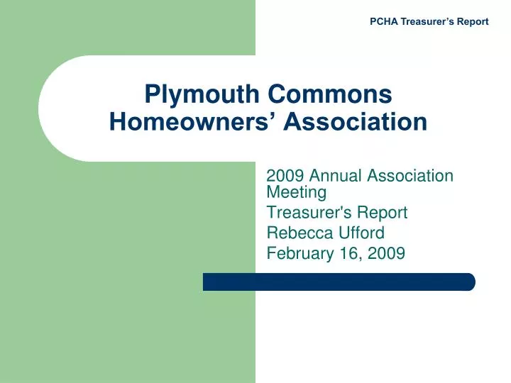 plymouth commons homeowners association