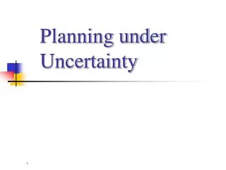 Planning under Uncertainty