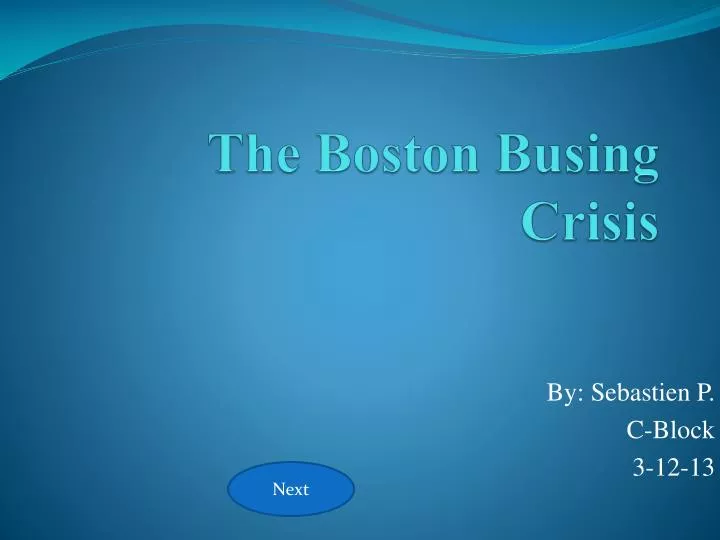 the boston busing crisis