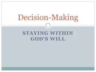 Decision-Making