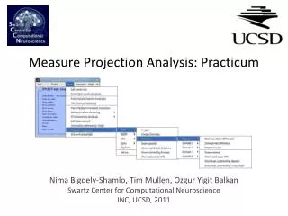 Measure Projection Analysis: Practicum