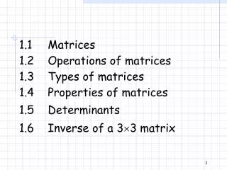 1.1 Matrices