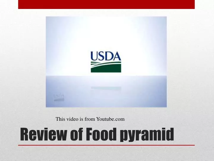 review of food pyramid