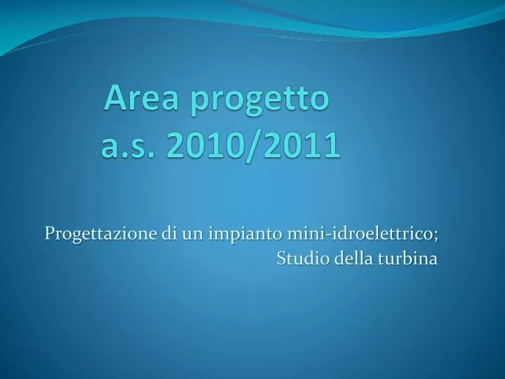 area progetto a s 2010 2011