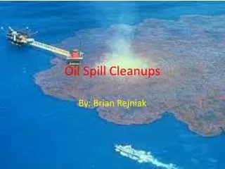Oil Spill Cleanups